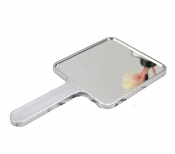 Square portable handheld makeup mirror